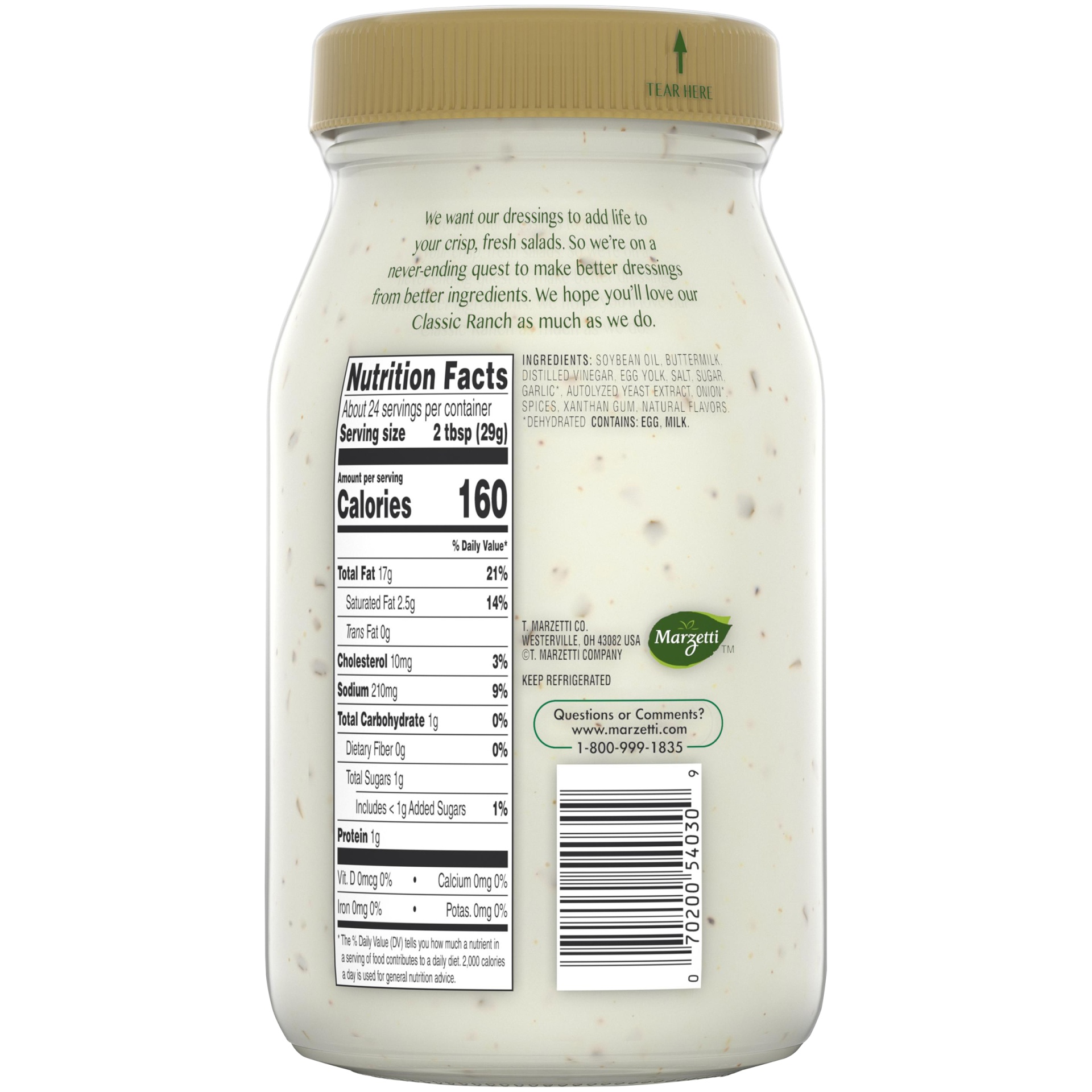 slide 4 of 6, Marzetti Classic Ranch Dressing, 24 oz