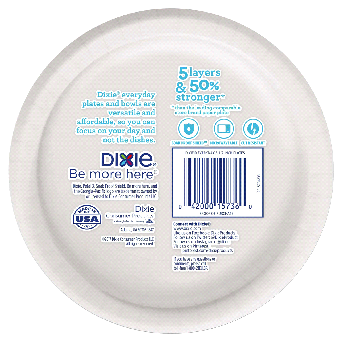 slide 2 of 4, Dixie Everyday Simply White 8.5 Inch Plates 90 ea, 90 ct