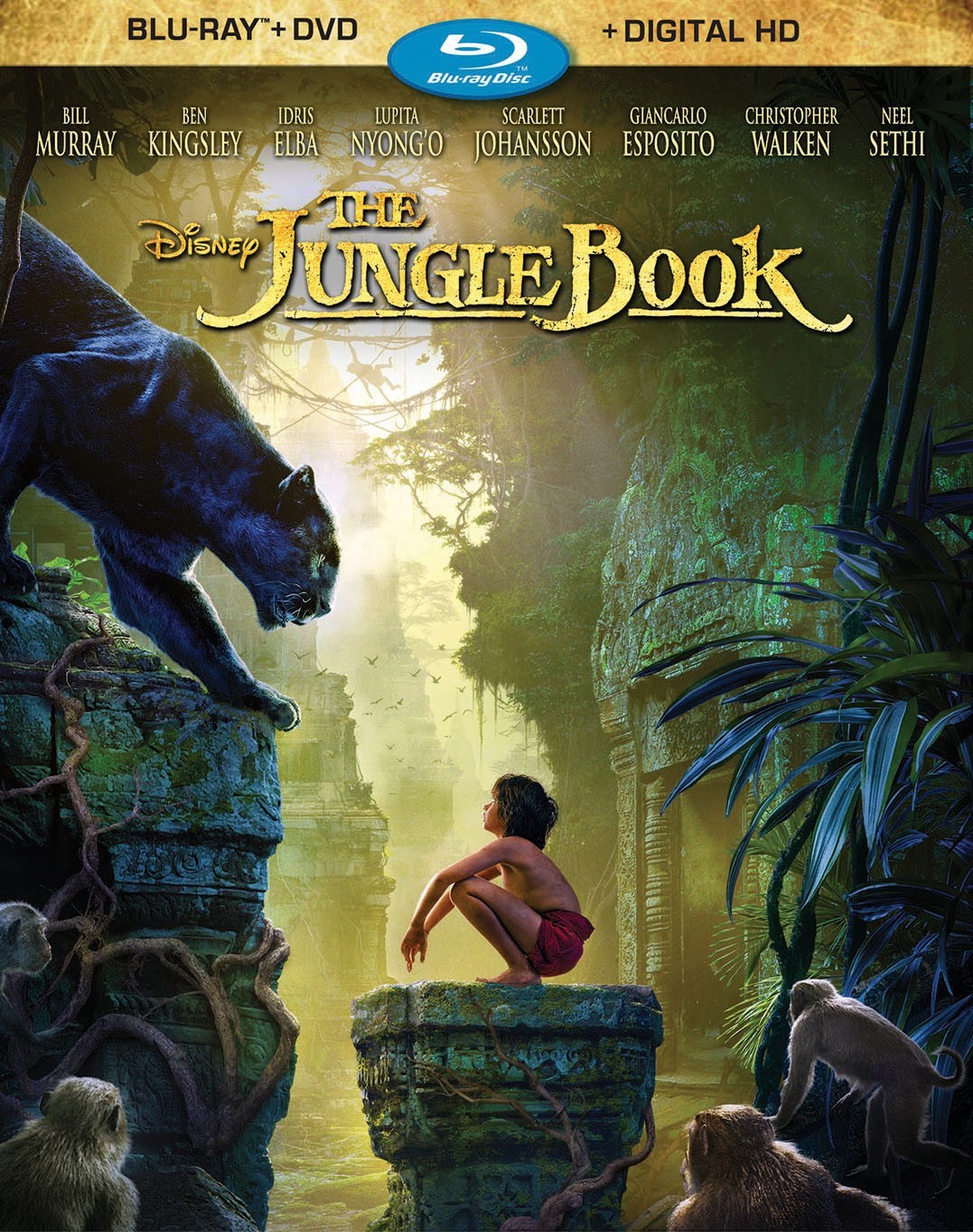 slide 1 of 1, The Jungle Book (Blu-ray/DVD + Digital), 1 ct