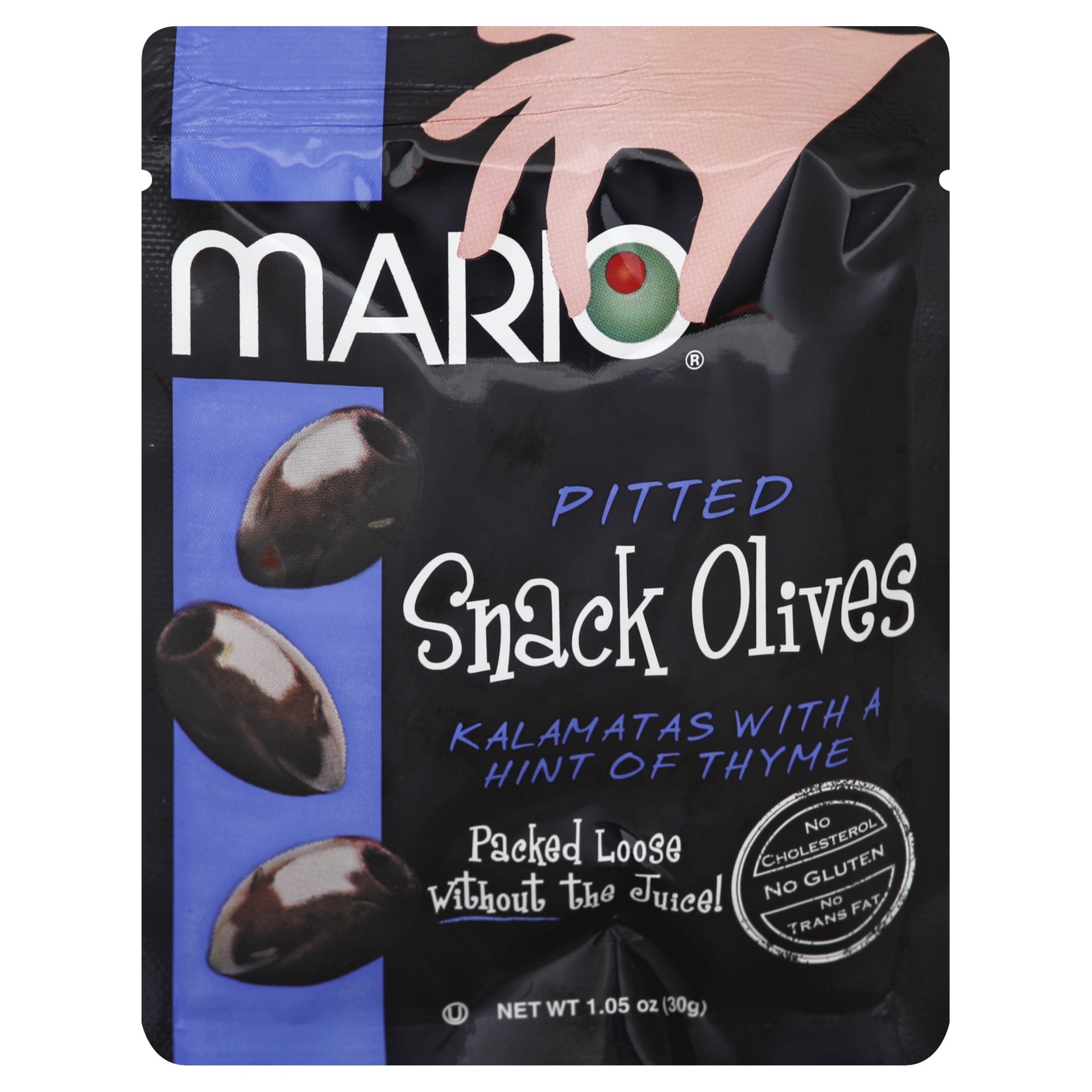 slide 1 of 2, Mario Pitted Snack Kalamata Olives, 1.05 oz