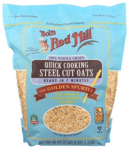 slide 1 of 1, Bob's Red Mill Quick Cooking Steel Cut Oats, 40 oz
