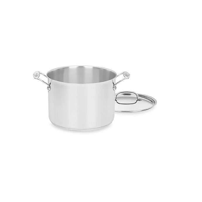 slide 1 of 1, Cuisinart Chef's Classic Stainless Steel Stock Pot with Cover, 8 qt