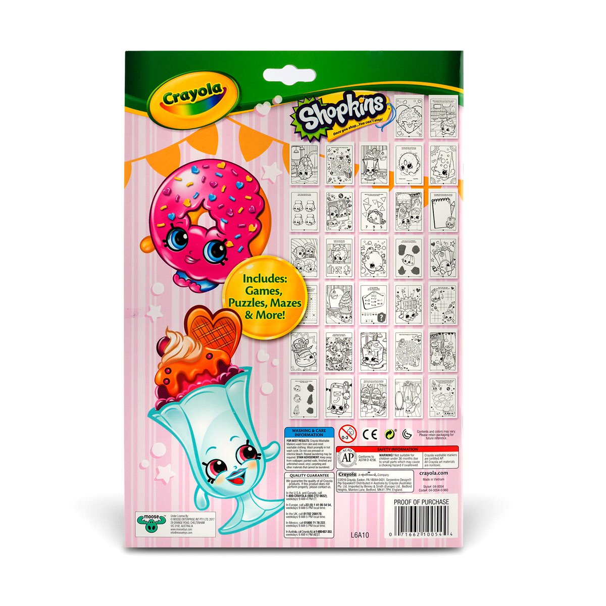 slide 6 of 6, Crayola Shopkins Coloring & Activity Pad W/Markers, 1 ct