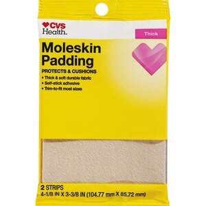 slide 1 of 1, CVS Health Moleskin Foam Padding, 2 Ct, 1 ct