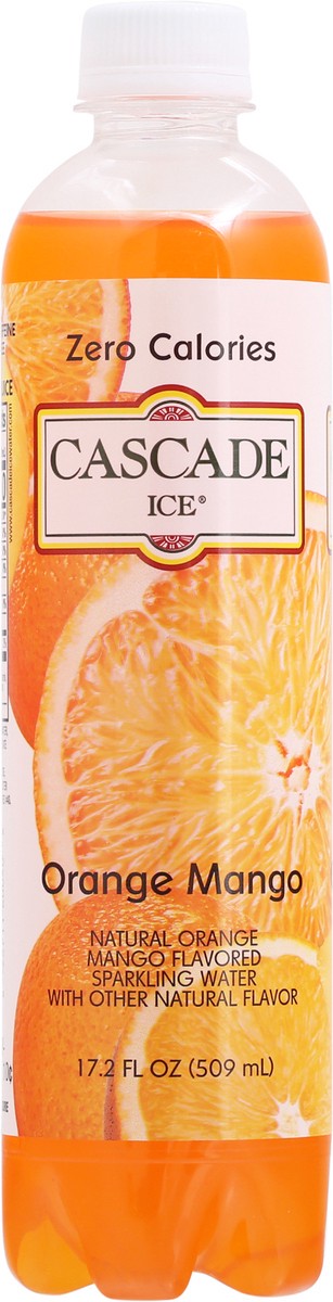 slide 1 of 8, Cascade Ice Zero Calories Orange Mango Sparkling Water - 17.20 fl oz, 17.2 fl oz