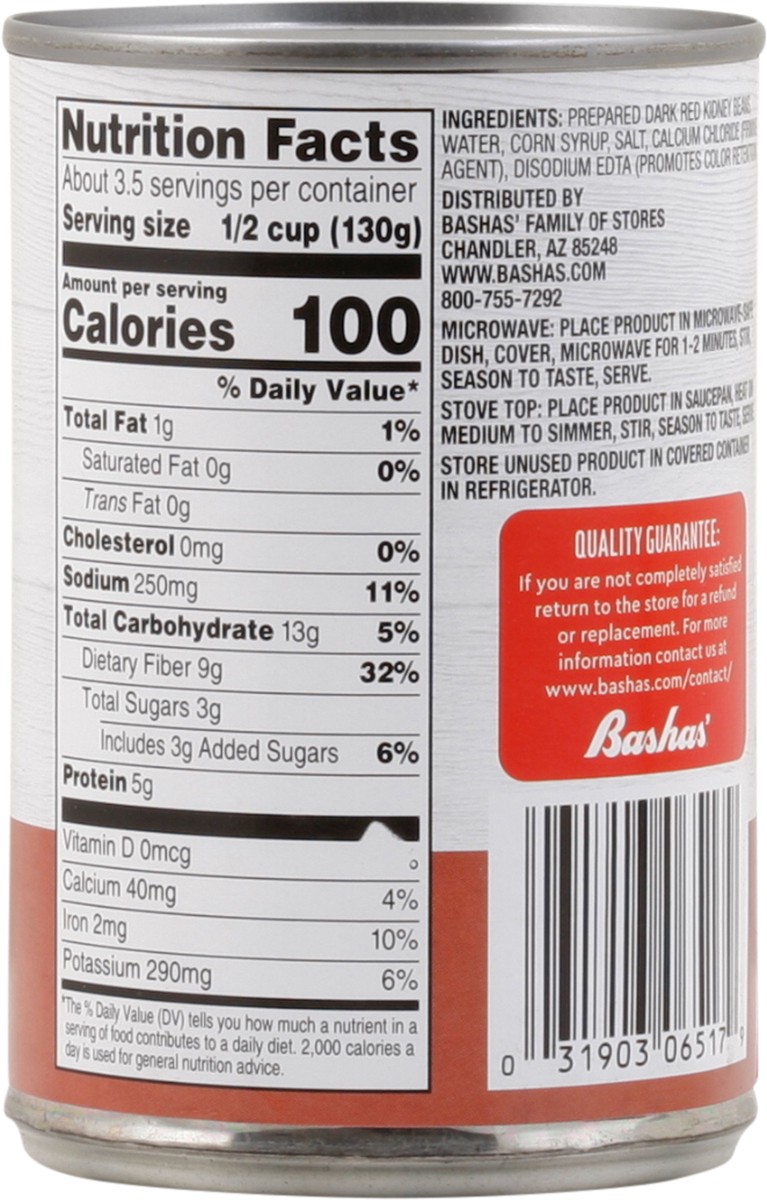 slide 8 of 13, Bashas Dark Red Kidney Beans, 15.5 oz