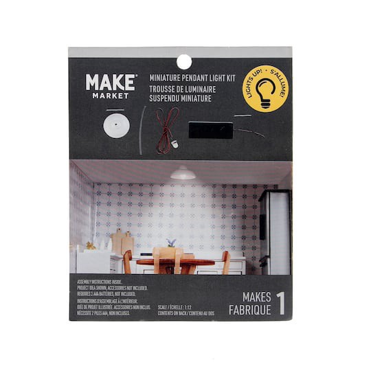 slide 1 of 2, Mini White Round Pendant Light Kit By Make Market, 4.7 in x 5.9 in x 0.82 in