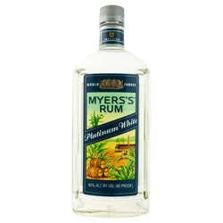 Myers's's Myers's''s Platinum White Rum, 750ml Bottle, 80 Proof