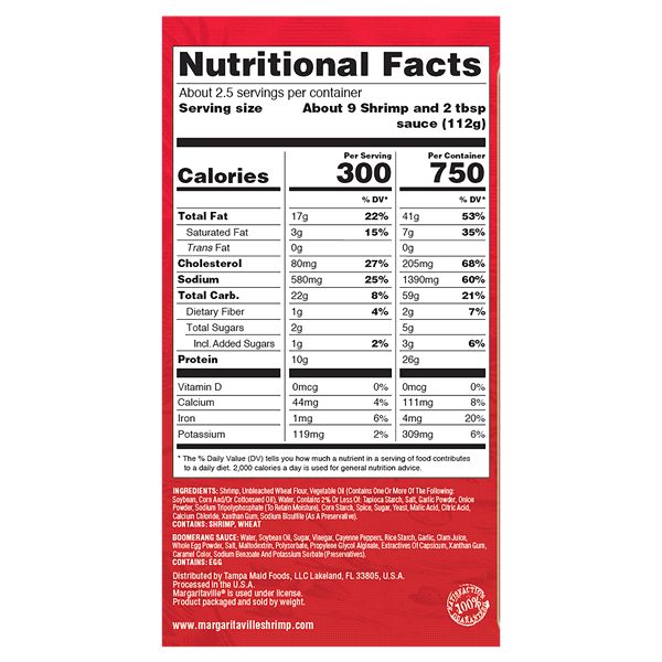 slide 2 of 5, Margaritaville Brewing Co. Boomerang Shrimp, 10 oz