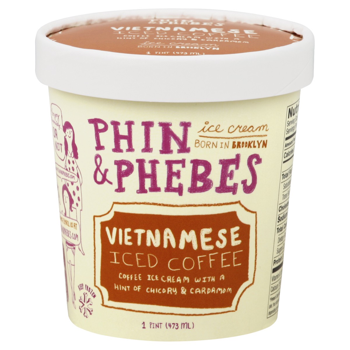 slide 3 of 3, Phin & Phebes Ice Cream 1 pt, 1 pint