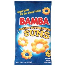 Bamba Suns Peanut Butter Puffs 4 oz