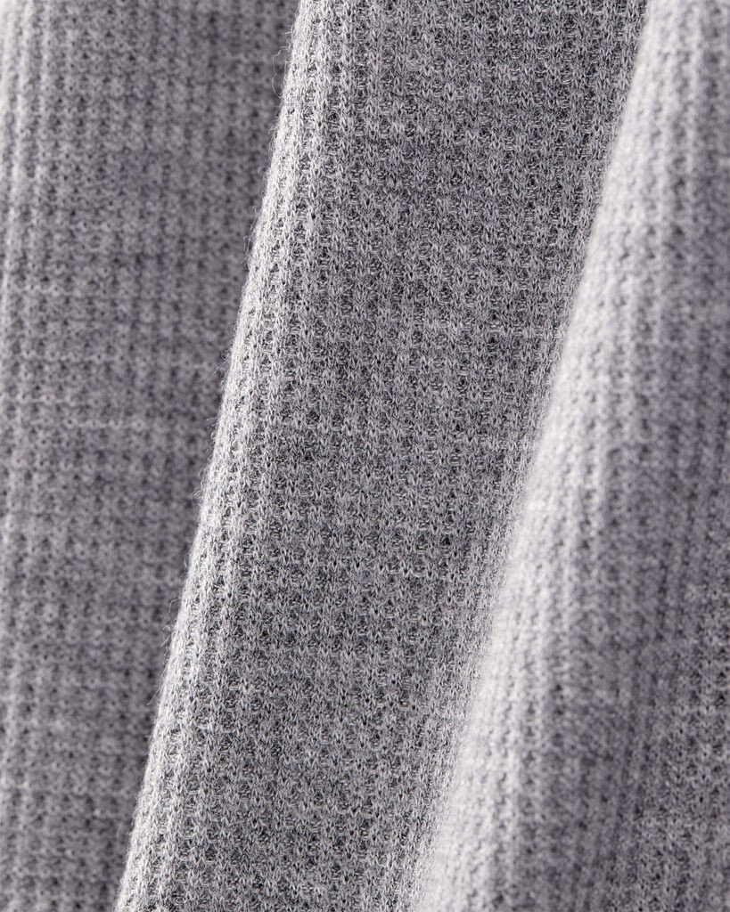 slide 4 of 4, Carter's Carters Baby Boy PurelySoft Long-Sleeve 2-Way Zip 1-Piece Pajamas - Grey Grey 12M, 1 ct