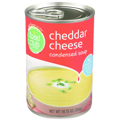 slide 1 of 1, Food Club Cheddar Cheese Condensed Soup, 10.75 oz