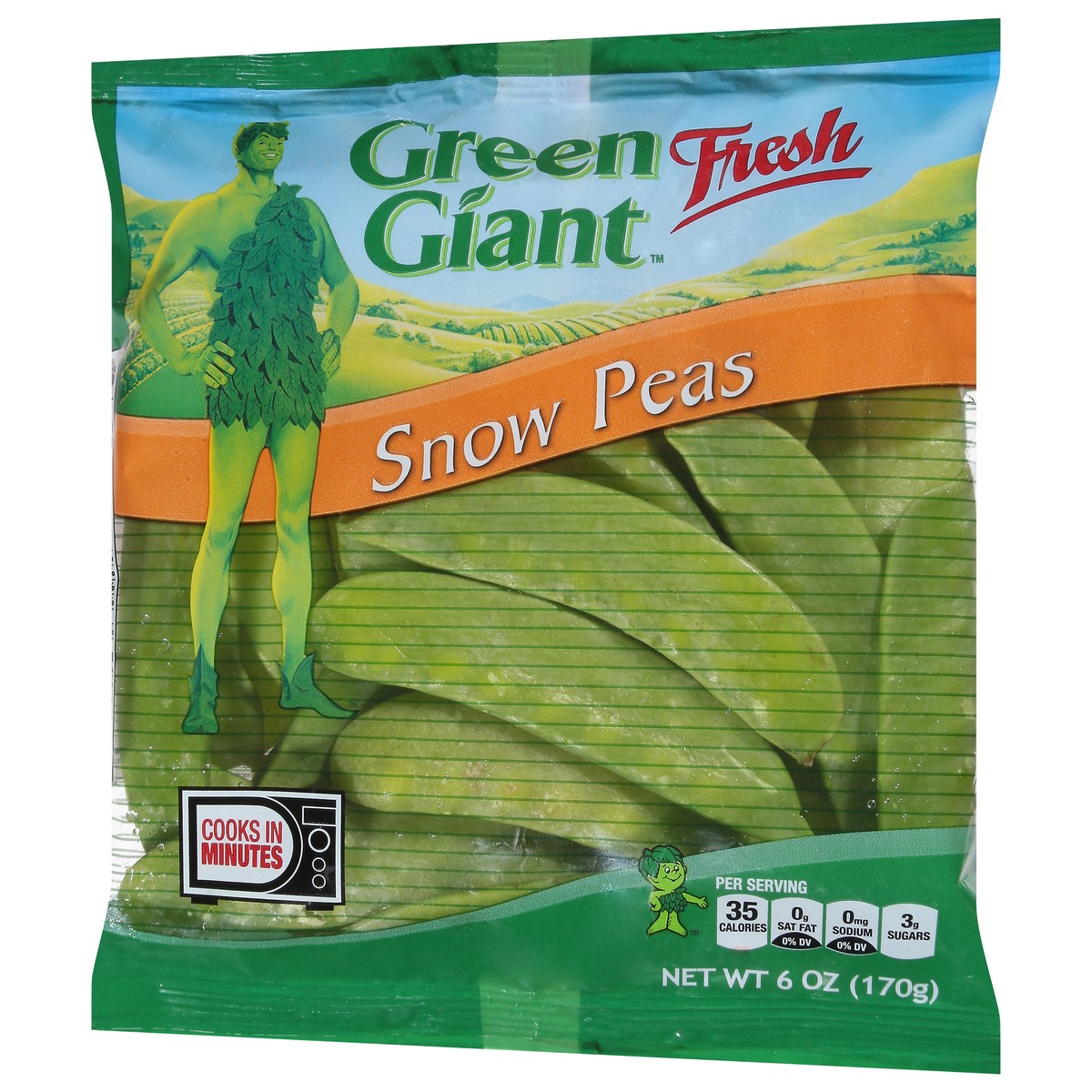 slide 4 of 14, Green Giant Fresh Snow Peas 6 oz, 6 oz