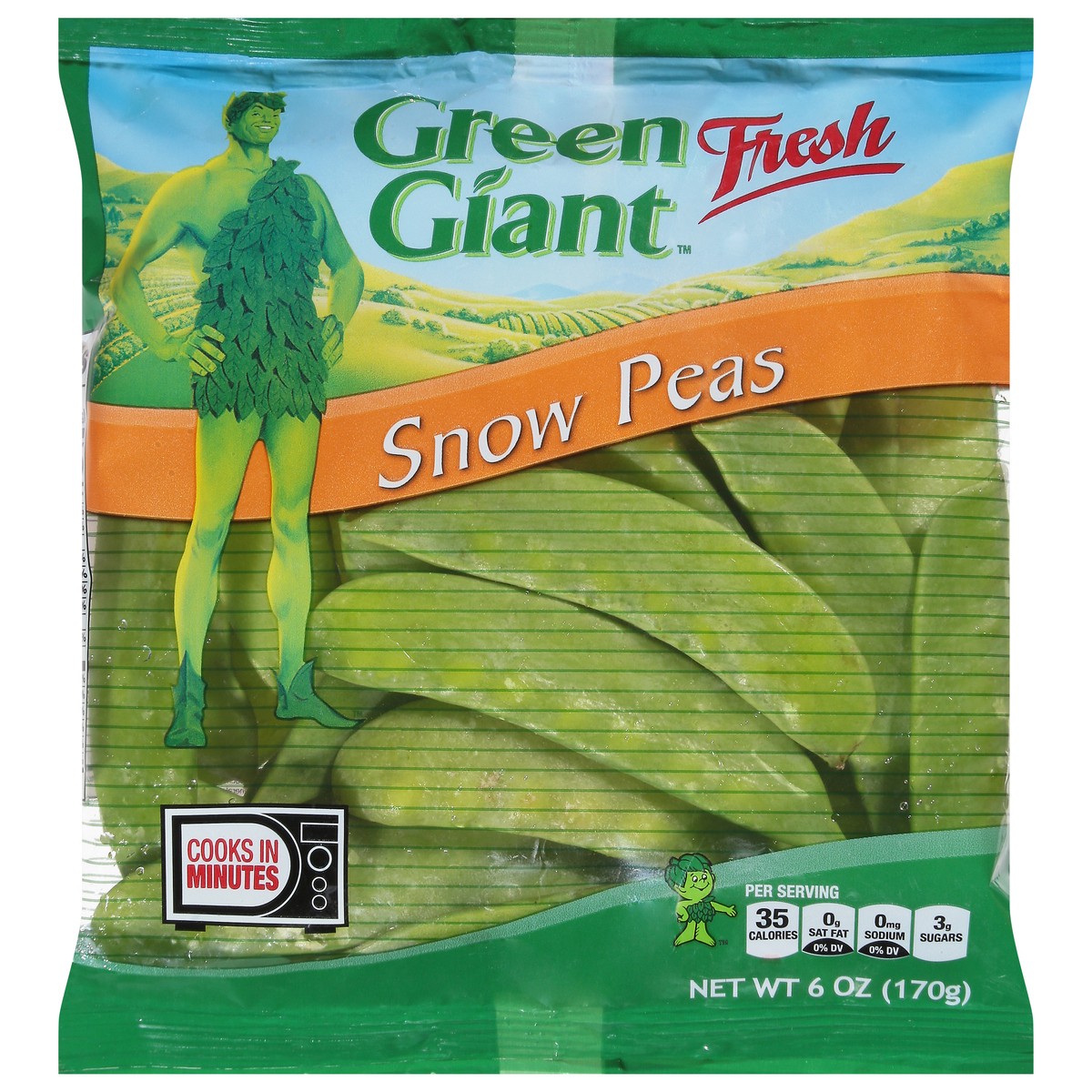 slide 2 of 14, Green Giant Fresh Snow Peas 6 oz, 6 oz