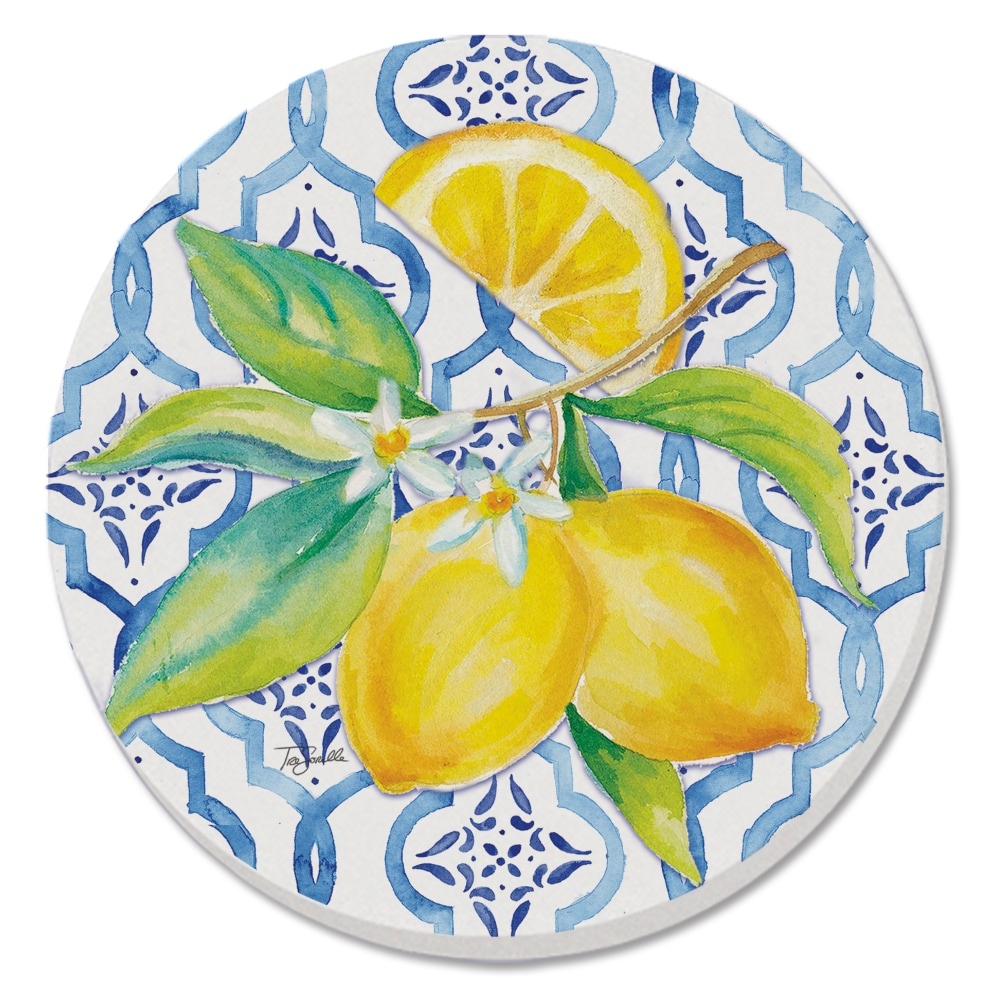 slide 1 of 1, Conimar Lovely Lemons Coaster, 4 ct