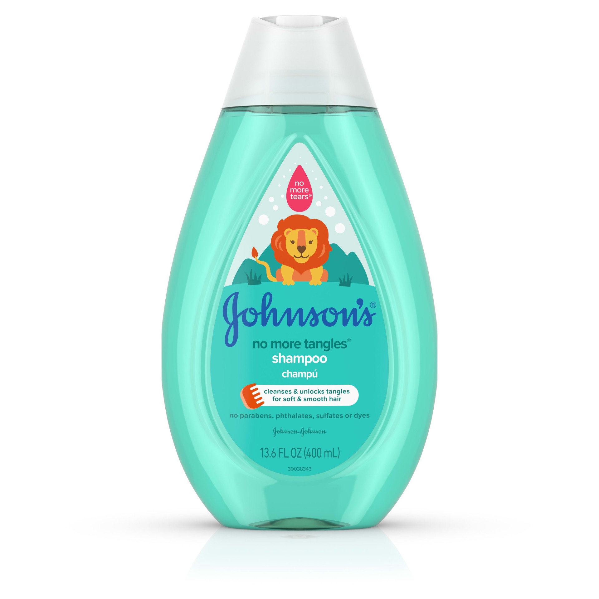 slide 1 of 6, Johnson's No More Tangles Detangling Shampoo for Toddlers and Kids, Gentle No More Tears Formula, Hypoallergenic and Free of Parabens, Phthalates, Sulfates and Dyes, 13.6 fl. oz, 13.60 fl oz