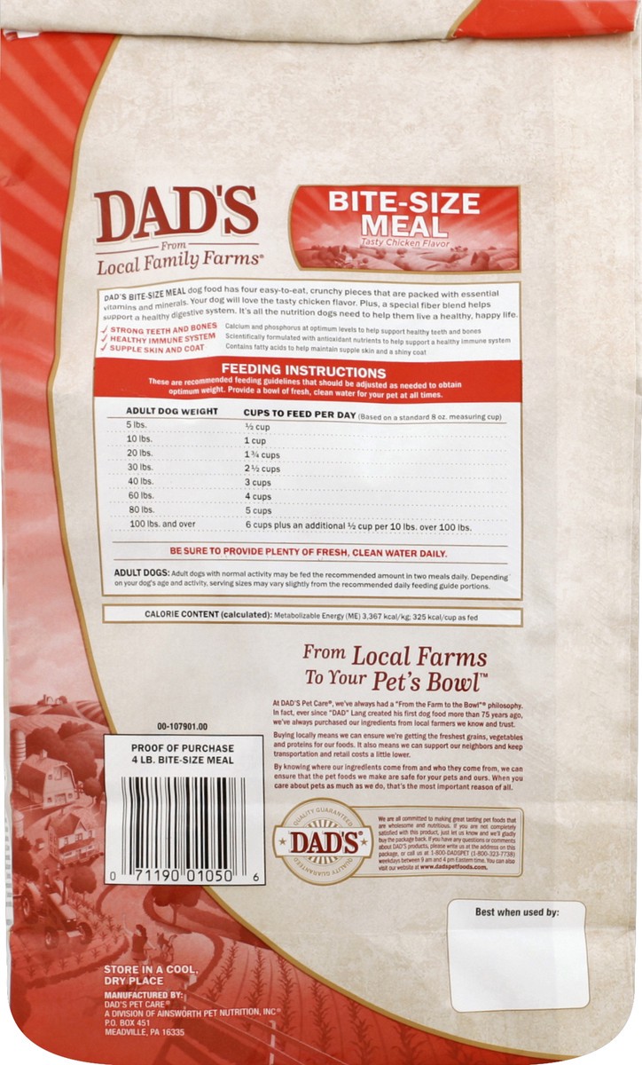 slide 6 of 6, Dad's Food for Adult Dogs 4 lb, 4 lb