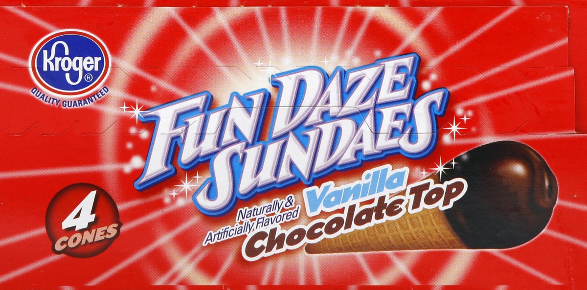 slide 2 of 6, Kroger Chocolate Top Fun Daze Sundaes, 18.4 oz