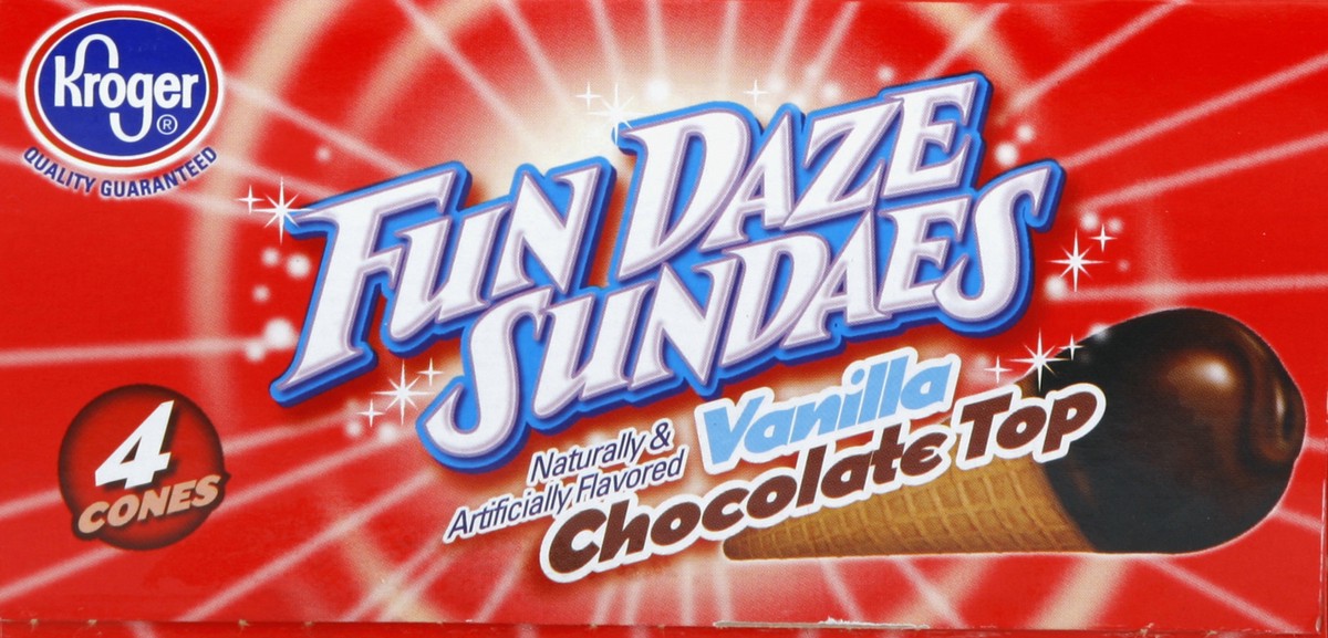 slide 4 of 6, Kroger Chocolate Top Fun Daze Sundaes, 18.4 oz