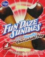 slide 1 of 6, Kroger Chocolate Top Fun Daze Sundaes, 18.4 oz