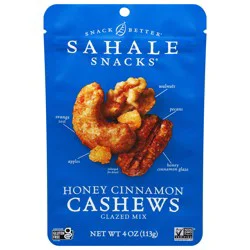 Sahale Snacks Honey Cinnamon Cashews Glazed Mix 4 oz