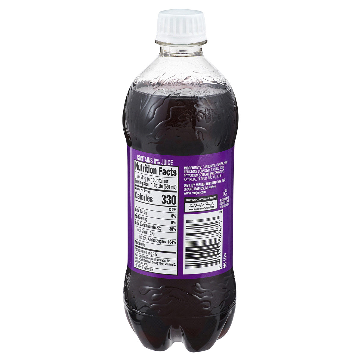 slide 2 of 2, Meijer Grape Soda, 20 oz