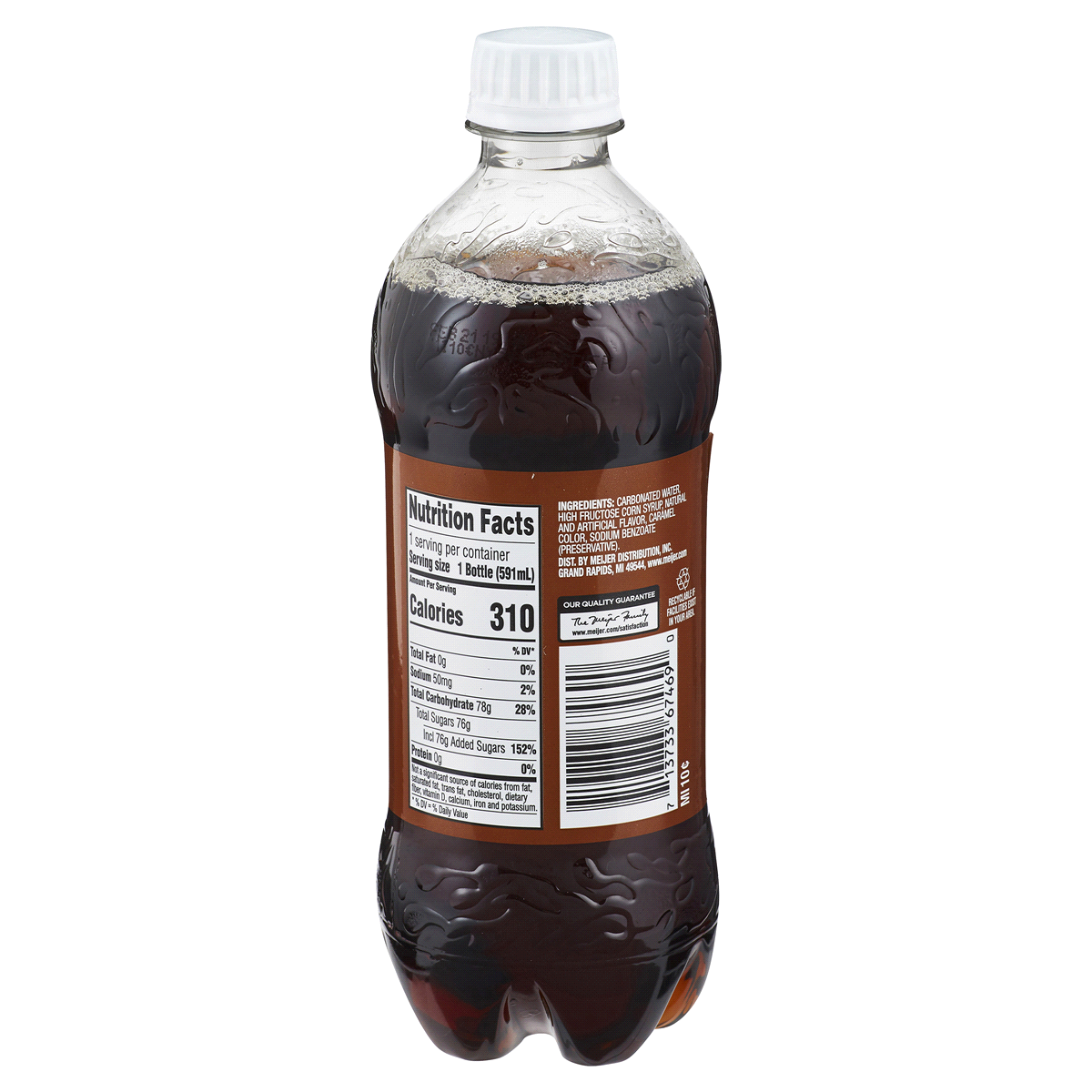 slide 2 of 2, Meijer Root Beer Soda, 20 oz