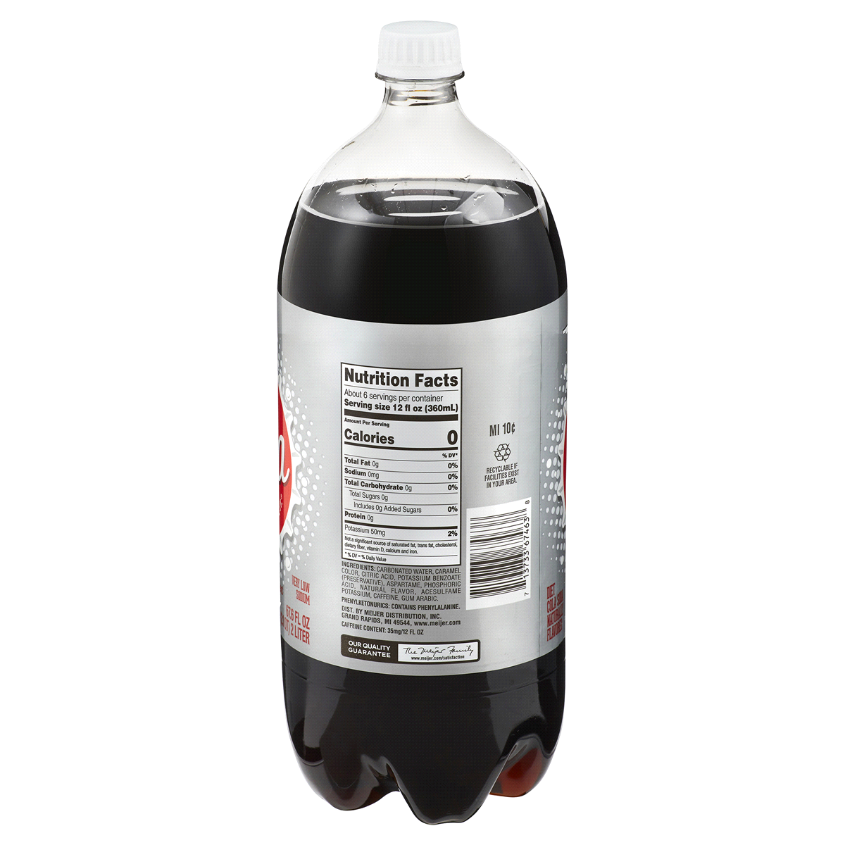 slide 2 of 2, Meijer Diet Cola, 2 liter