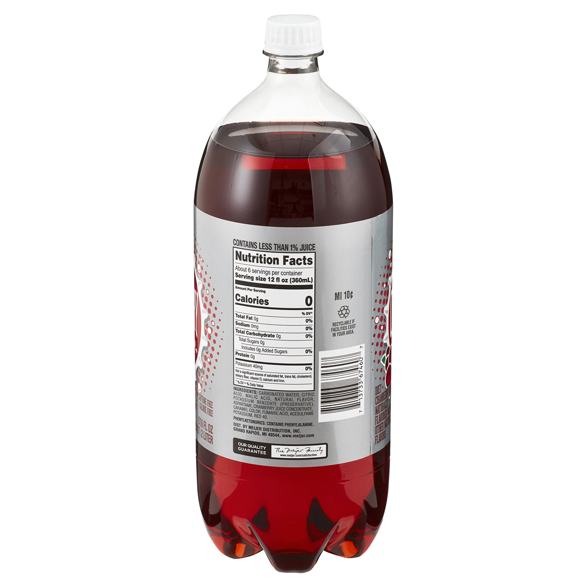 Meijer Diet Cranberry Soda 2 liter | Shipt