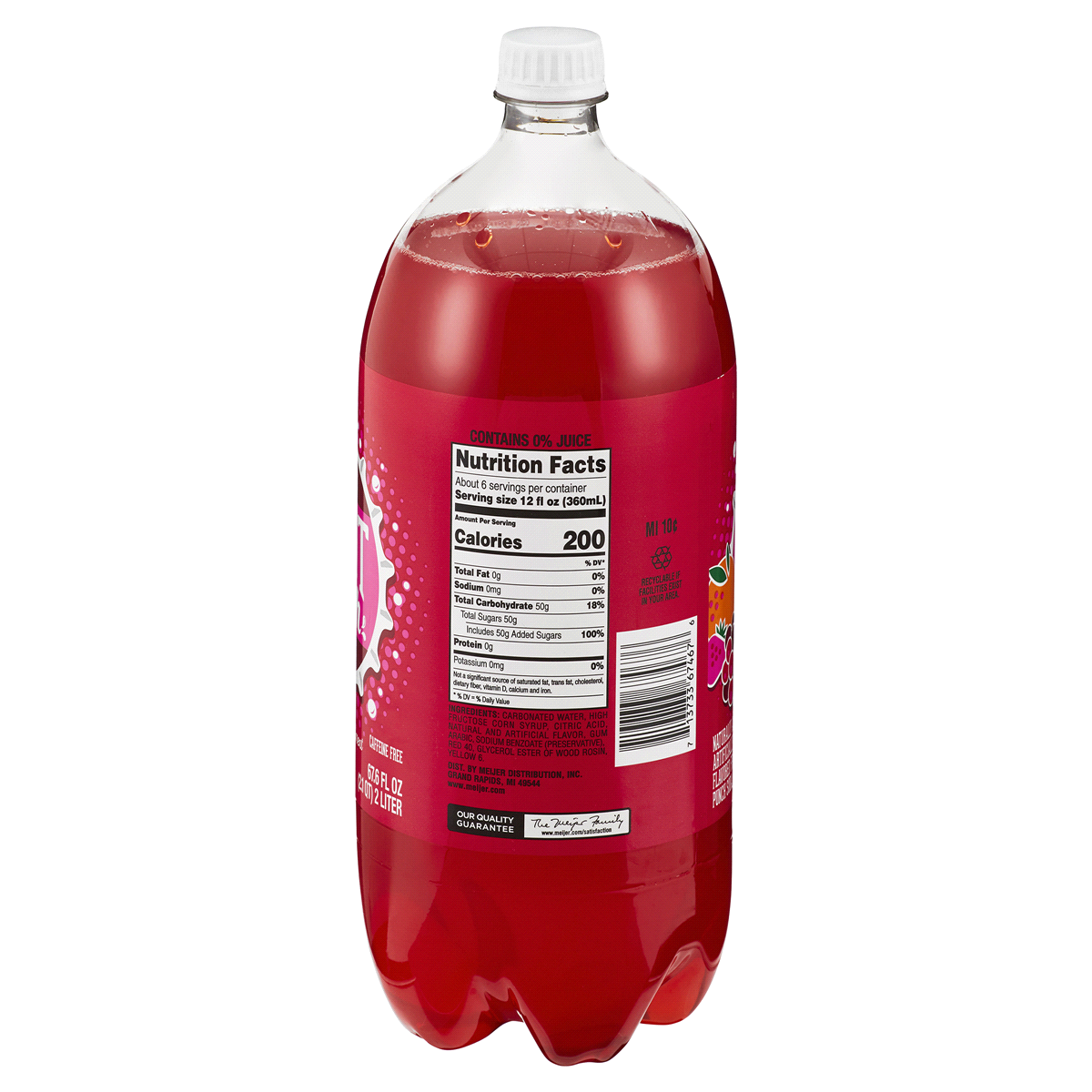 slide 2 of 2, Meijer Fruit Punch, 2 liter