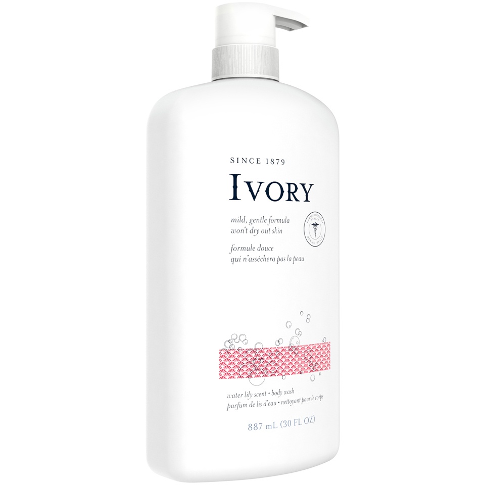 slide 2 of 3, Ivory Water Lily Scent Body Wash Pump, 30 oz