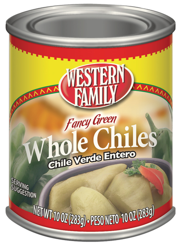 slide 1 of 1, Western Family Chiles Whole Green, 10 oz