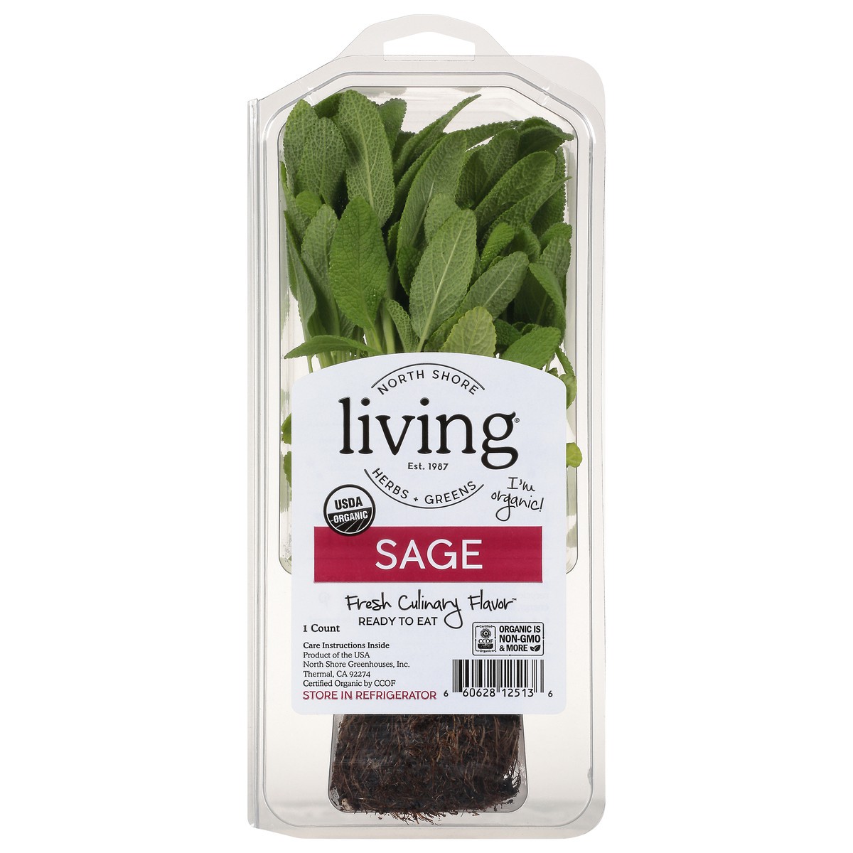 slide 7 of 7, North Shore Living Herbs Sage 1 ea, 