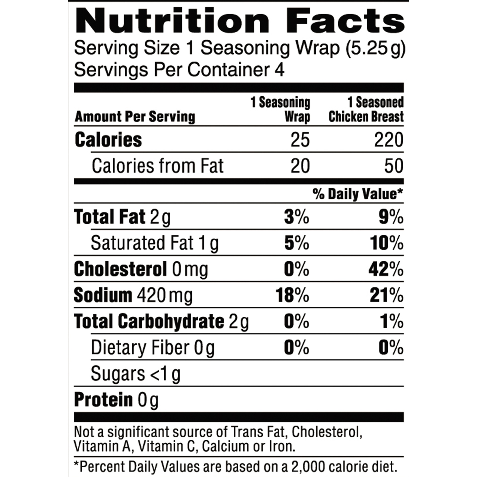 slide 5 of 8, Stouffer's Seasoning Wraps Lemon Pepper, 0.77 oz