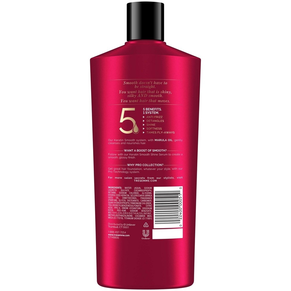 slide 7 of 7, TRESemmé Keratin Smooth Shampoo + Conditioner, 2 ct; 22 fl oz