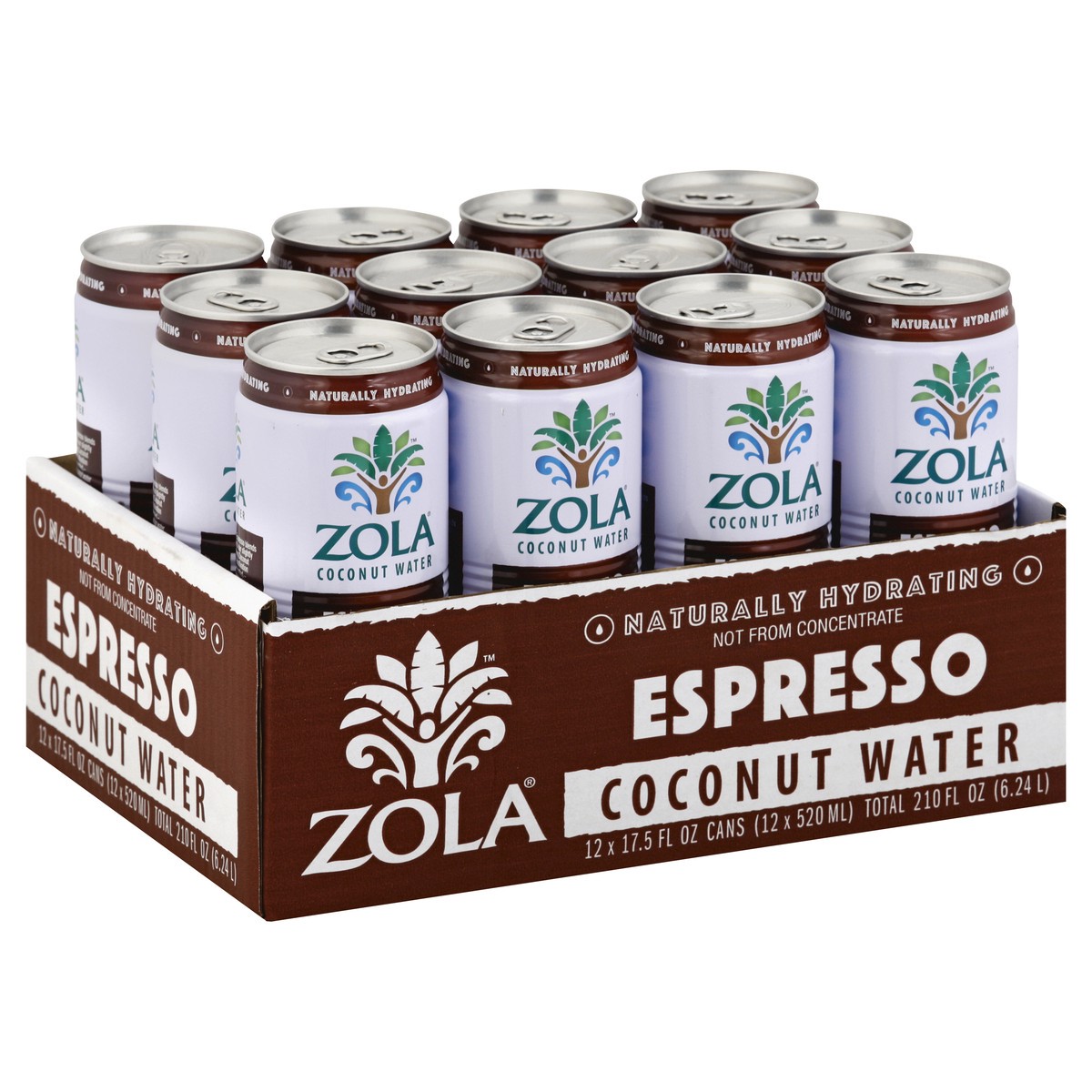 slide 3 of 4, Zola Coconut Water Natural With Espresso- 17.5 fl oz, 17.5 fl oz