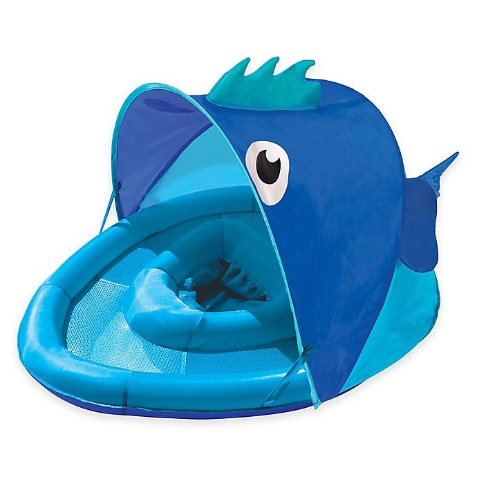 slide 1 of 3, Aqua Leisure Boys' Fabric Covered Fun Fish Baby Float, 1 ct