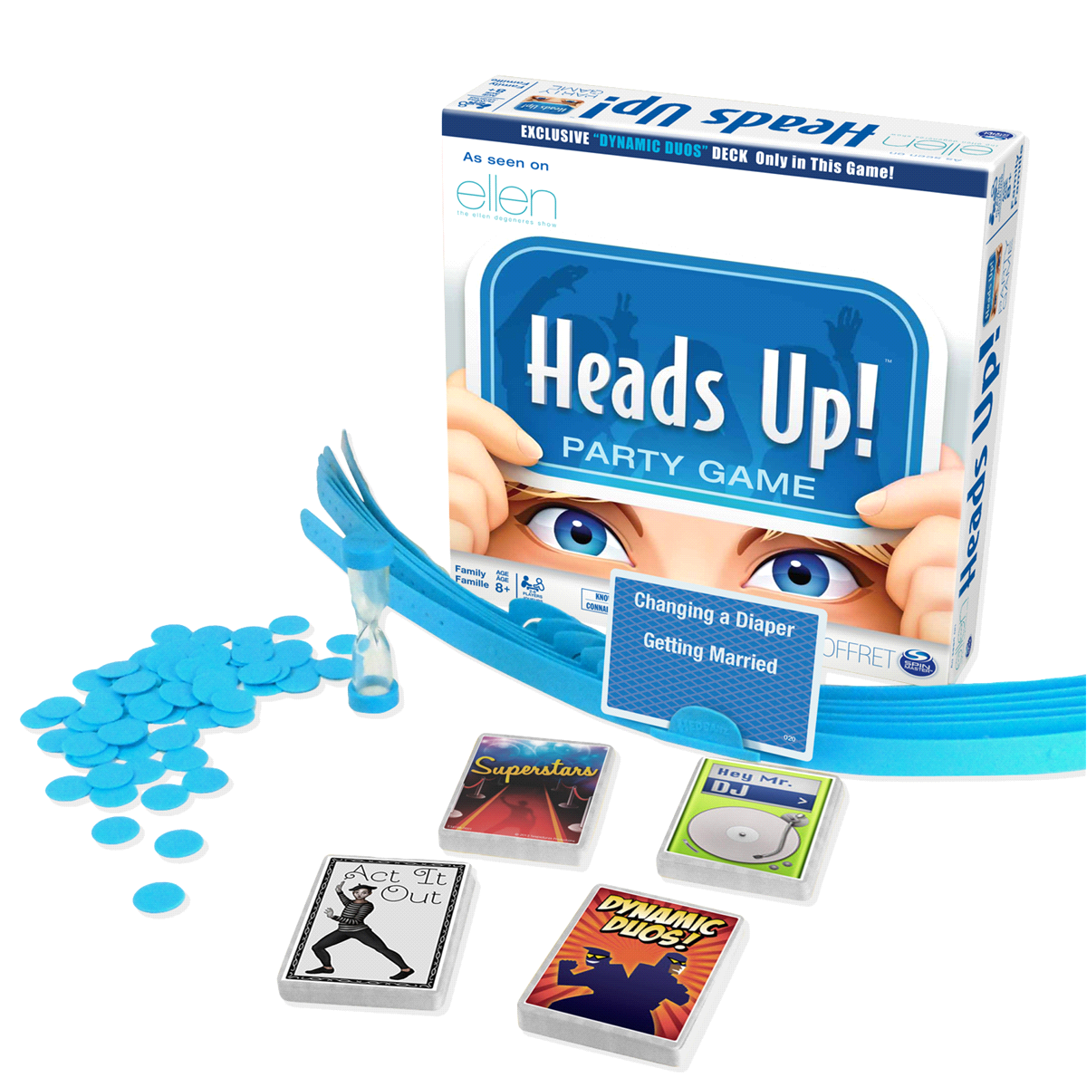 slide 4 of 4, Spin Master Heads Up! Party Game 3rd Edition, Fun Word Guessing Game for Families Aged 8 and Up, 1 cnt