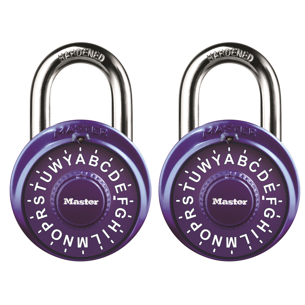 slide 2 of 3, Master Lock Standard Dial Combination Letter Lock 1530TWD, 1-7/8 inch wide, Pack of Two, 1 ct