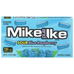MIKE AND IKE Sour Blue Raspberry Candy 4.25 oz