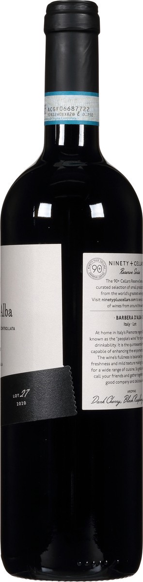 slide 7 of 10, 90+ Cellars Italy Lot 27 Barbera d'Alba 750 ml, 750 ml