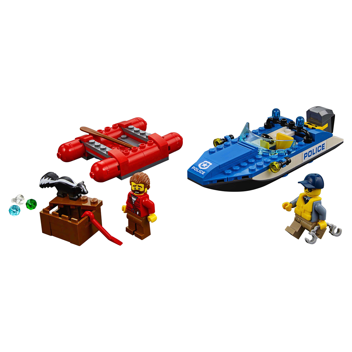 slide 2 of 7, LEGO City Police Wild River Escape 60176, 1 ct