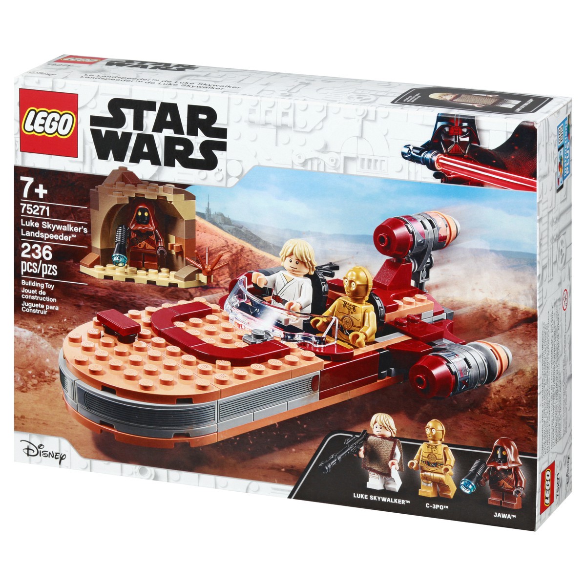 slide 3 of 9, LEGO Star Wars 7+ 236 Pieces Luke Skywalker''s Landspeeder Building Toy 1 ea, 1 ct