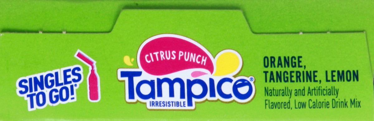 slide 6 of 10, Tampico Zero Sugar Citrus Punch Singles To Go Drink Mix, 6 ct