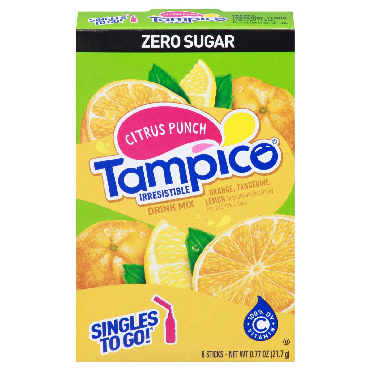 slide 1 of 10, Tampico Drink Mix, Zero Sugar, Citrus Punch, 6 ct