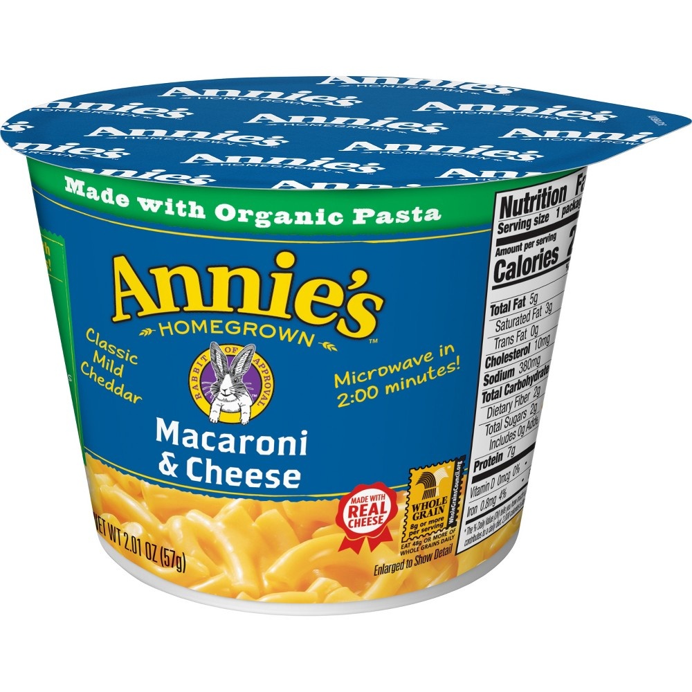 slide 2 of 3, Annie's Homegrown Macaroni & Cheese Cup, 2.01 oz