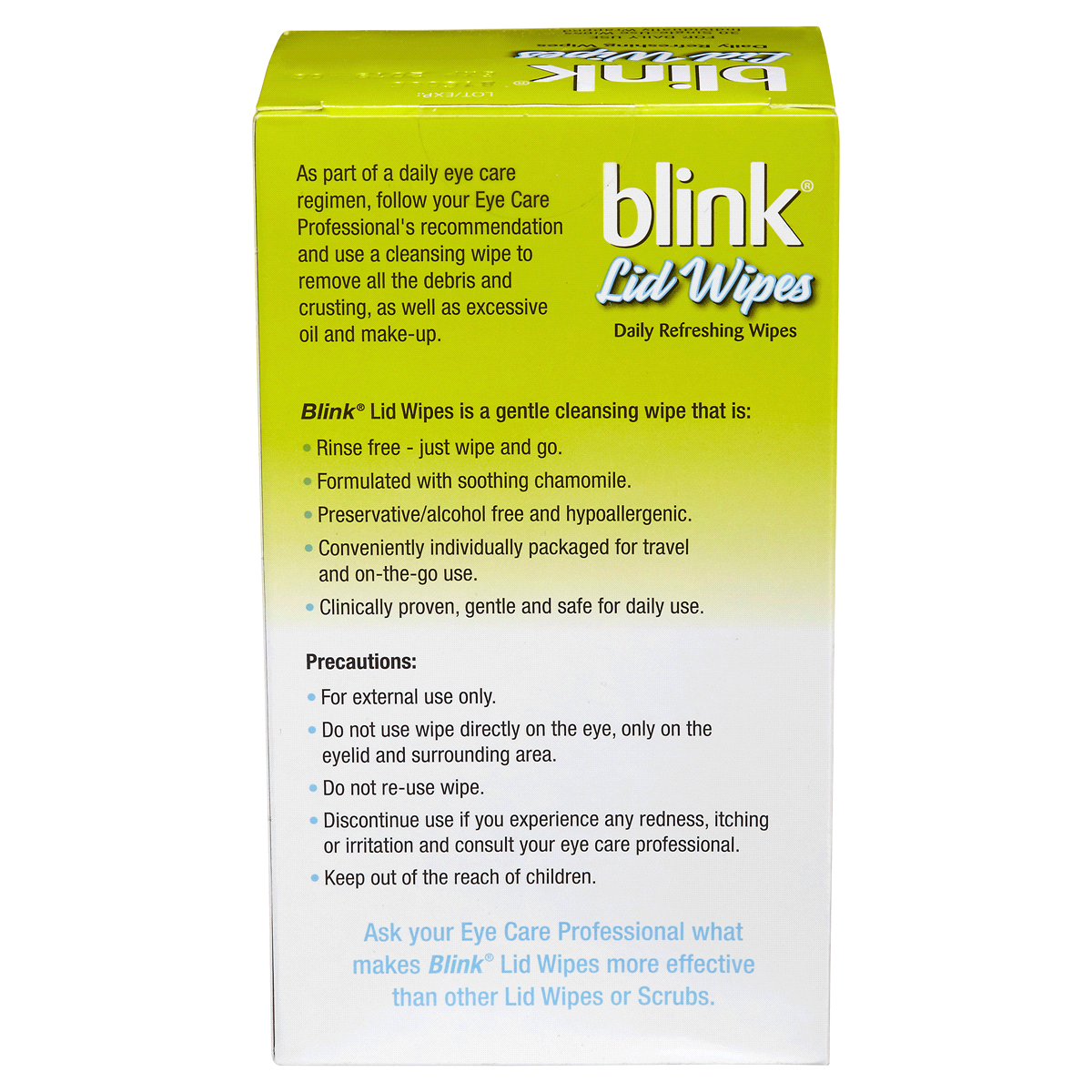 slide 2 of 2, Blink Lid Wipes, 30 ct