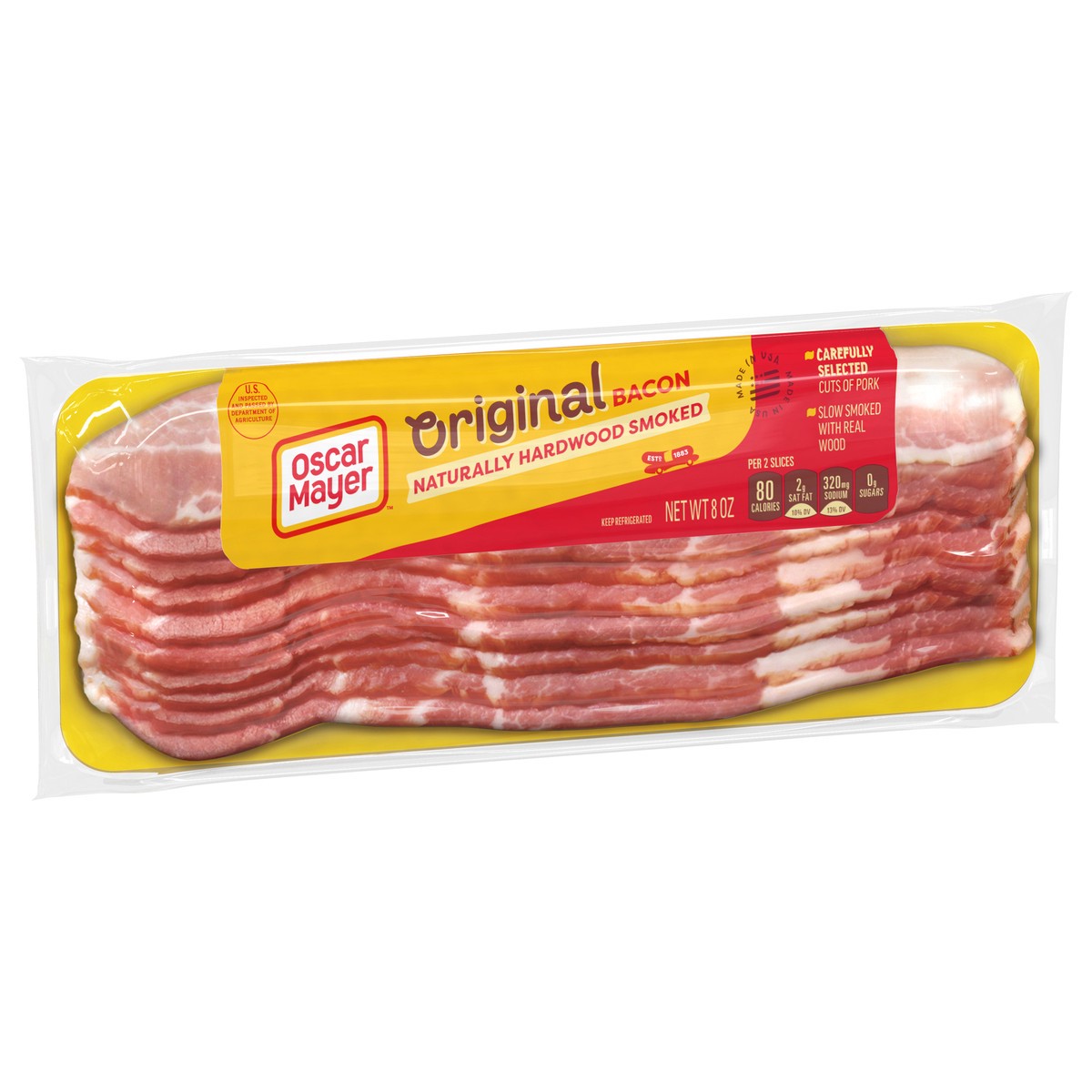 slide 5 of 9, Oscar Mayer Original Bacon 8 oz, 8 oz