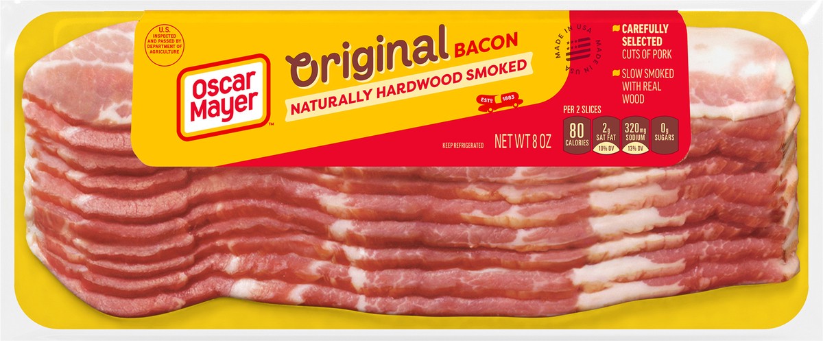 slide 8 of 9, Oscar Mayer Original Bacon 8 oz, 8 oz